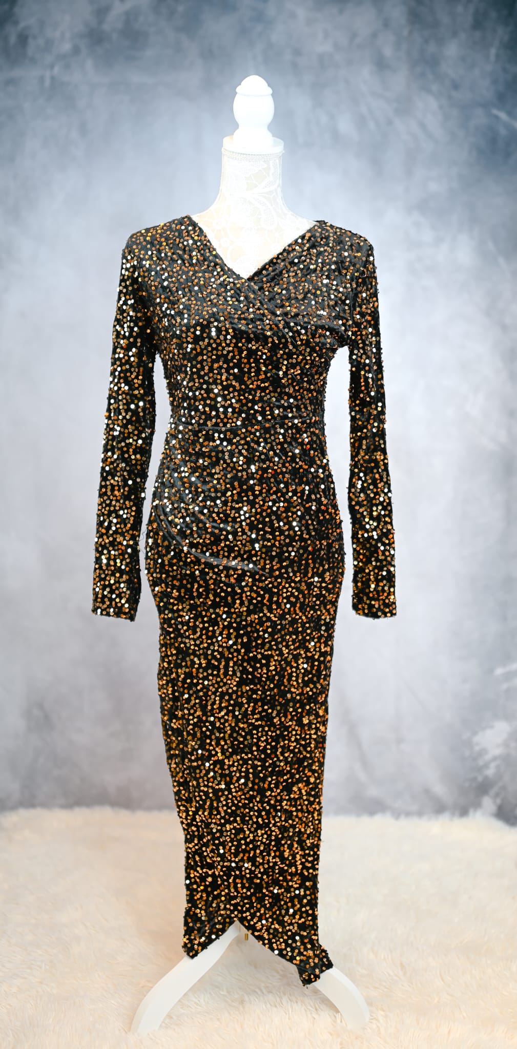 Kleid mit Glitzer