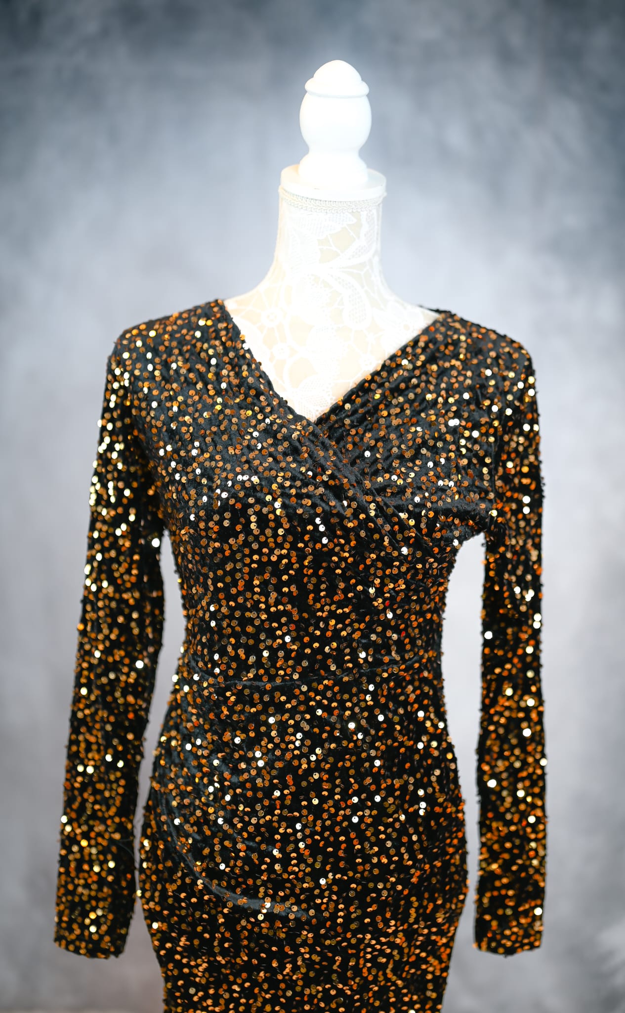 Kleid mit Glitzer