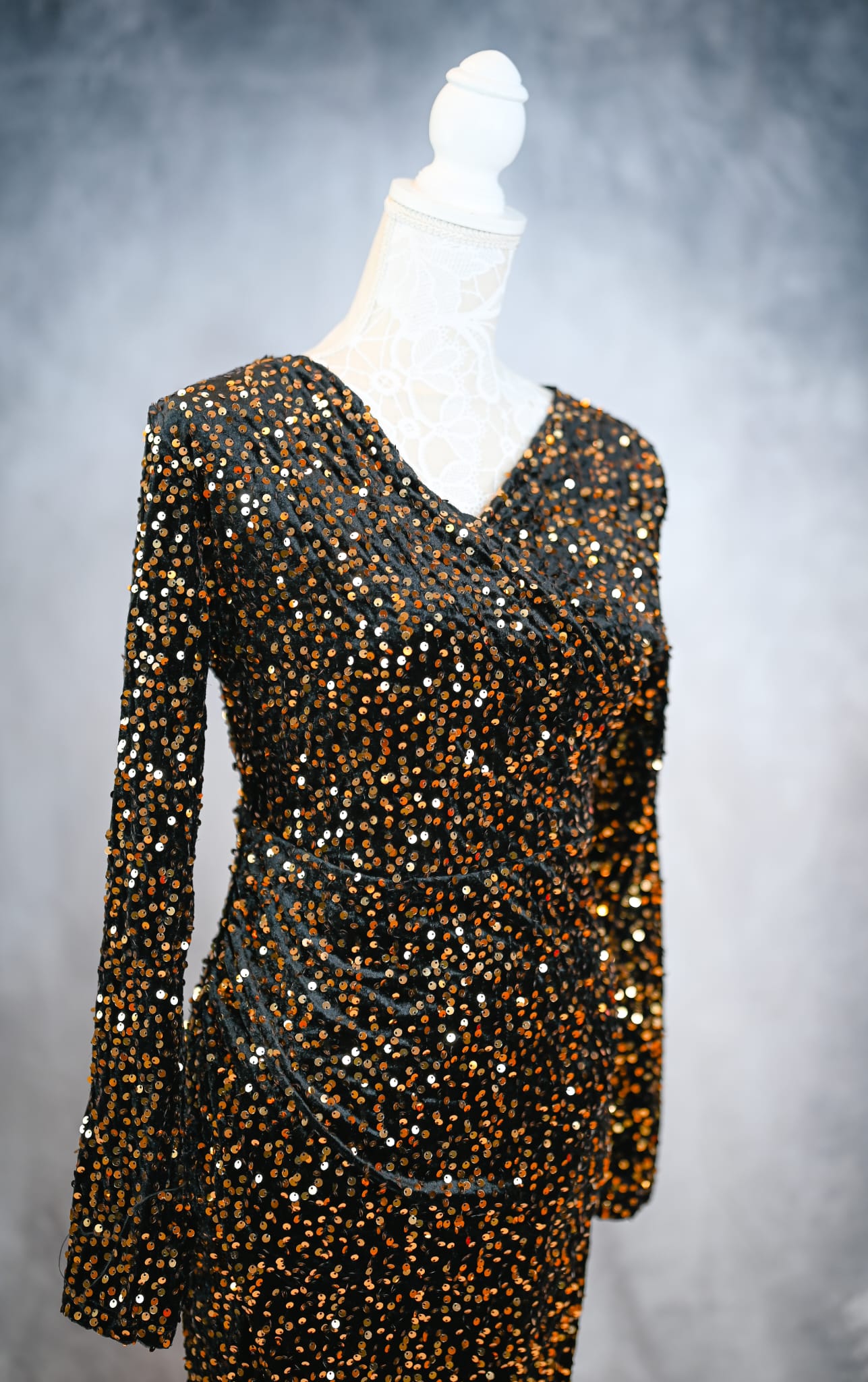 Kleid mit Glitzer