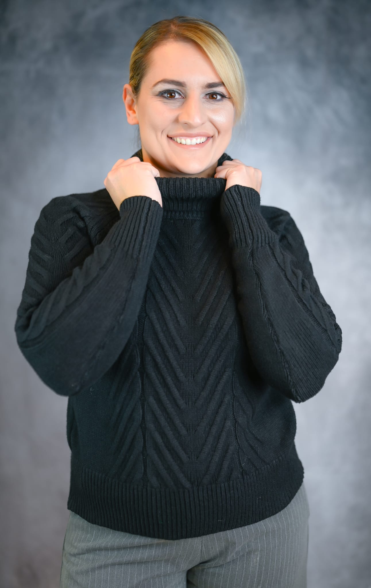 Rollkragenpullover Schwarz