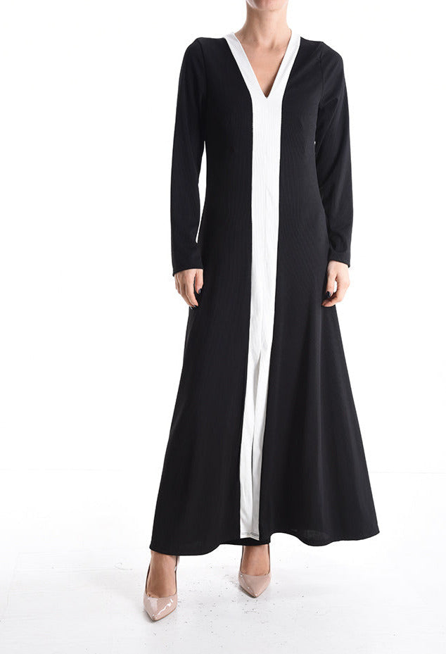 Langes Kleid Dubai in Schwarz