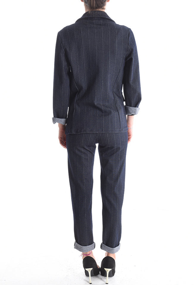 Damen Eleganter Büro Anzugsset mit Gürtel