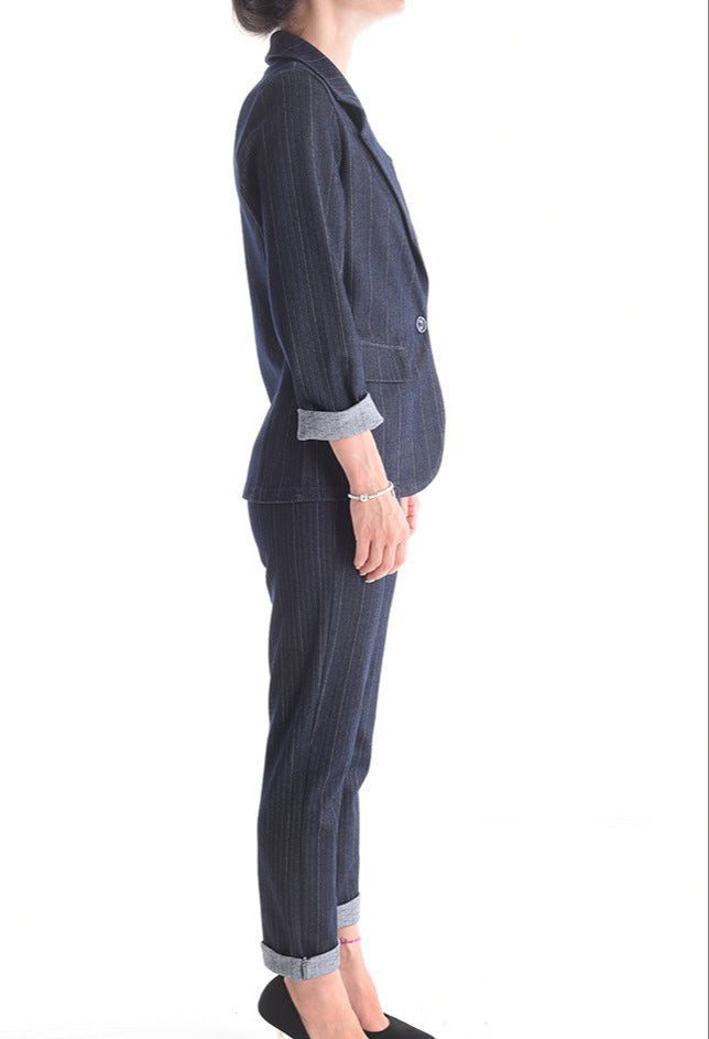 Damen Eleganter Büro Anzugsset mit Gürtel