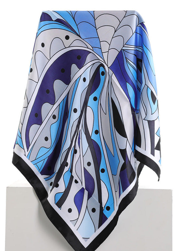 Satin Tuch Blau