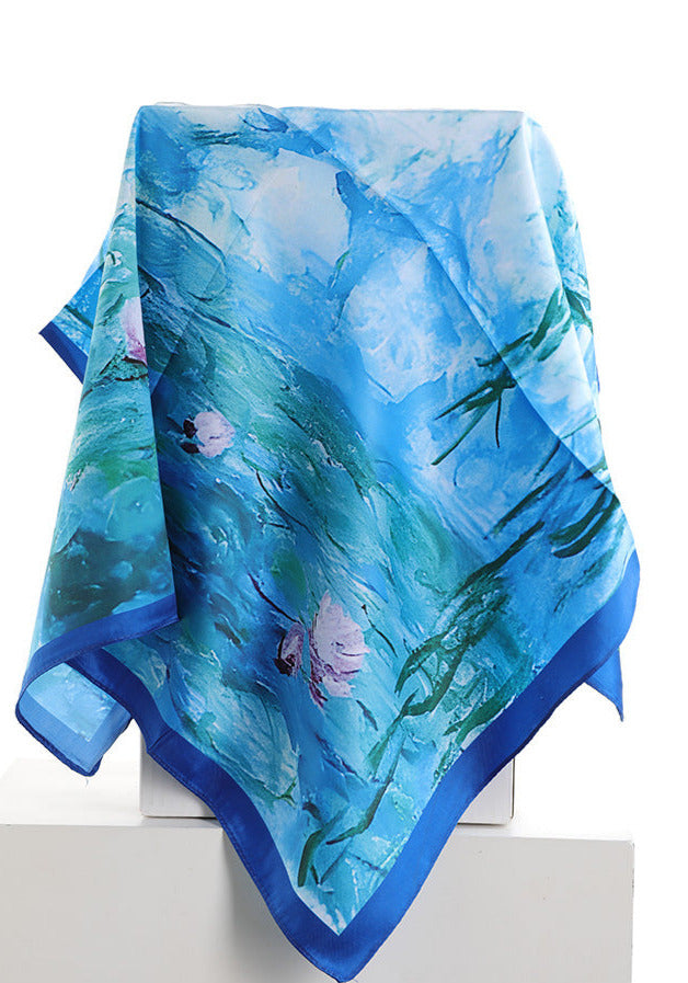 Satin Tuch Hellblau