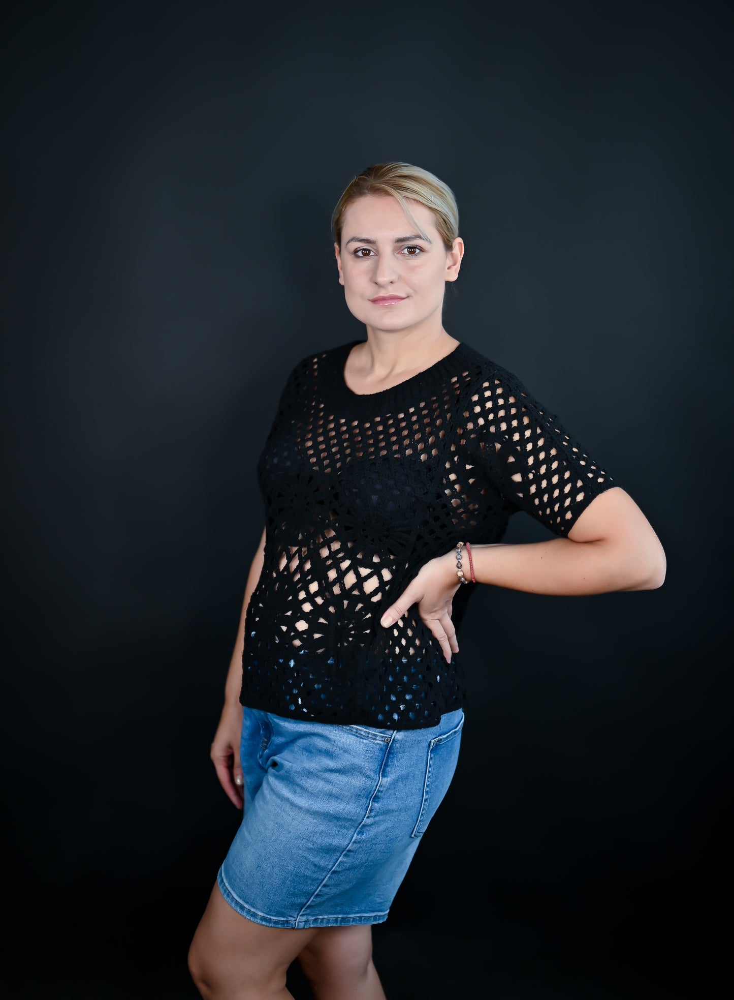 Häckel Bluse Schwarz