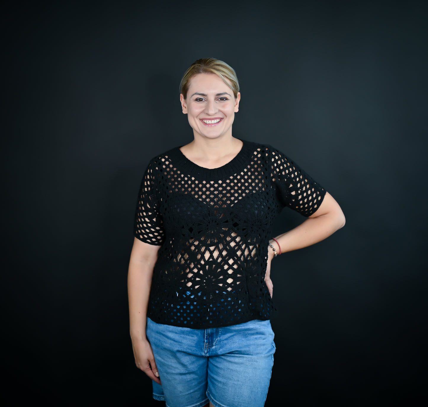 Häckel Bluse Schwarz